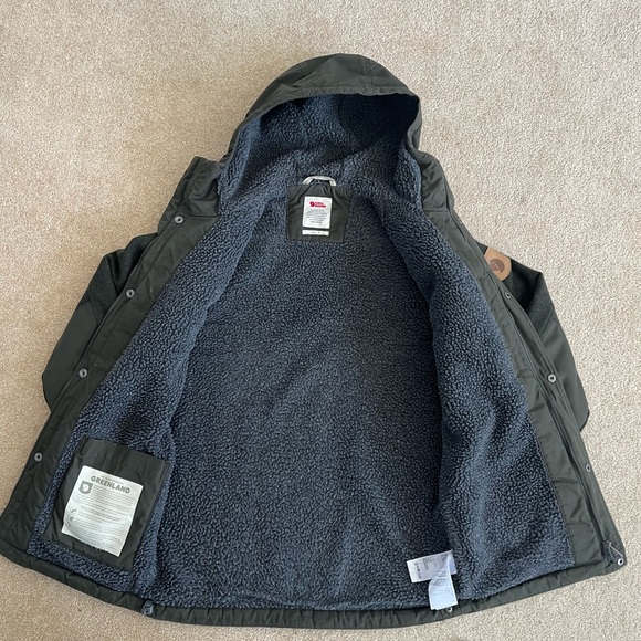 Fjallraven Green re-wool Sherpa lined Greenland jacket - Picture 3 of 9